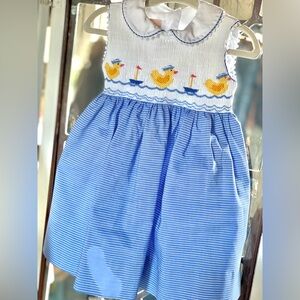Anavini Smocked Dicky Dress Sz 18 mo